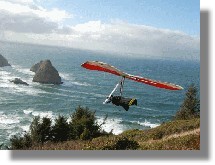 Hang Gliding in Pacific City  and the Pacific Ocean