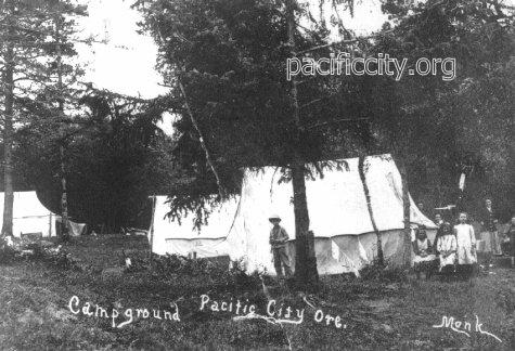 Camping Pacific city Oregon early days