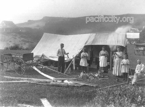 Early Visitors to Ocean Park (Pacific City)